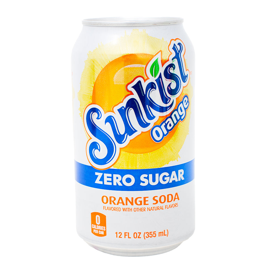 Sunkist Zero Sugar Orange Soda - 355mL