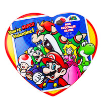 Super Mario Heart Tin w/ Milk Chocolate - 3.6oz