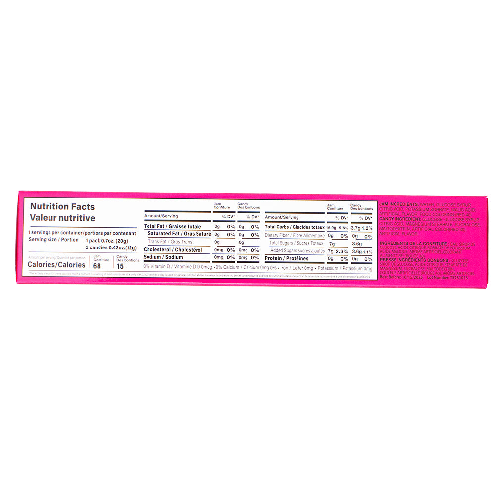 Sweet Tooth Candy Toothpaste and Toothbrush - 1.12oz  Nutrition Facts Ingredients - Gag Gift - Strawberry Candy - Blue Raspberry Candy - Sweet Tooth Candy Toothpaste - Toothpaste for kids - Toothbrush and toothpaste set - Fruit-flavoured toothpaste - Toothpaste for children