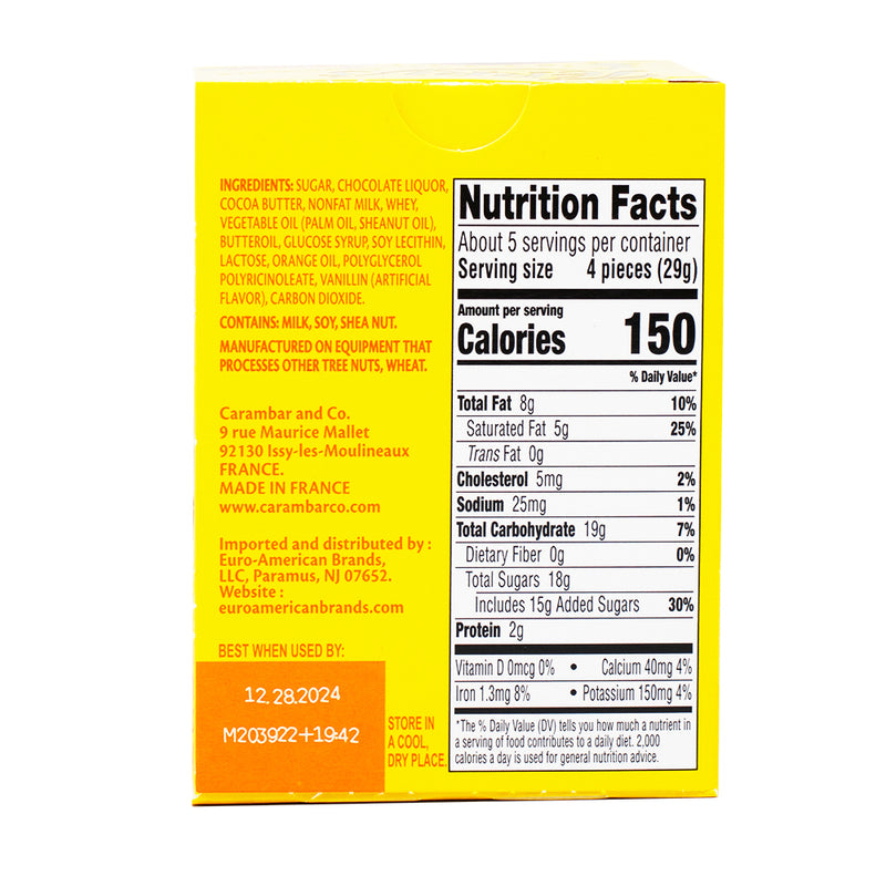 Terry's Chocolate Orange Popping - 5.18oz Nutrition Facts Ingredients - Terry’s - Terry’s Chocolate - Terry’s Chocolate Orange Popping - Crunchy Chocolate - Orange Chocolate - Milk Chocolate