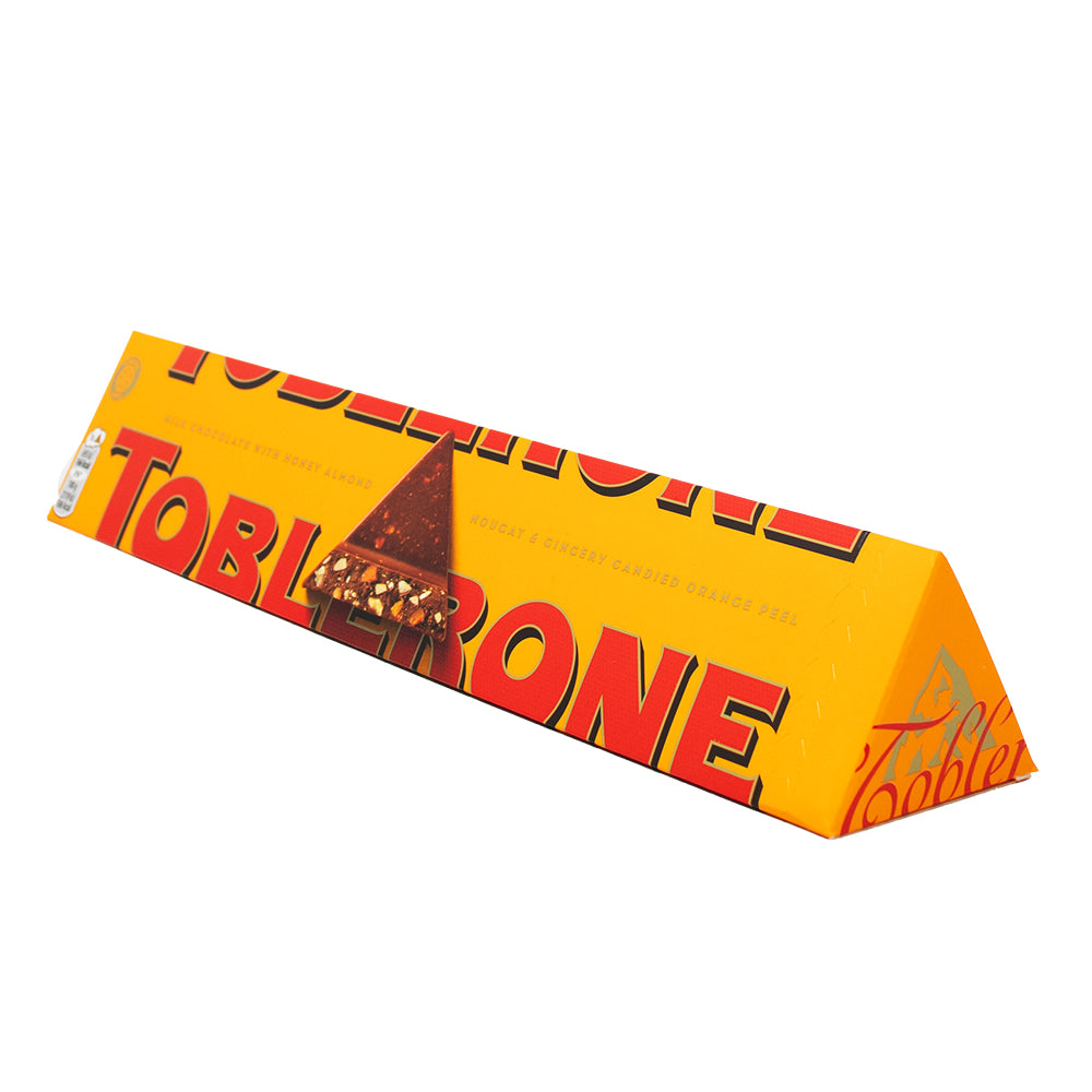 Toblerone Orange Twist (UK) - 360g - Toblerone - Toblerone Bar - Toblerone Orange Twist - Toblerone Chocolate Bar - Orange Chocolate - Citrus Candy - Citrus Chocolate - British Chocolate - UK Chocolate