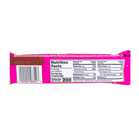 Twix Cookie Dough Share Size - 2.72oz  Nutrition Facts Ingredients