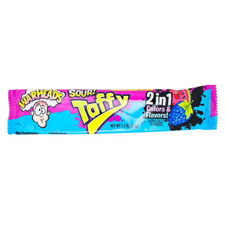 Warheads Sour Taffy Bar 2in1 - 1.49oz