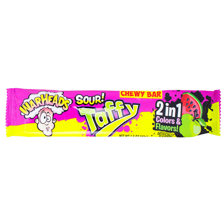 Warheads Sour Taffy Bar 2in1 - 1.49oz