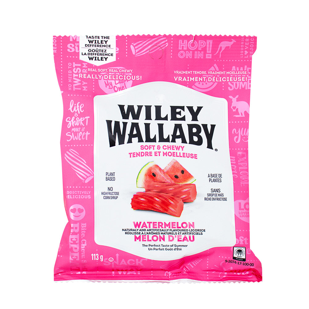 Wiley Wallaby Watermelon Licorice - 113g