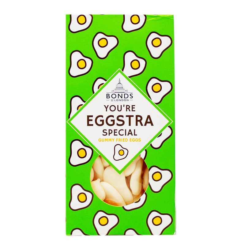 Bonds Gift Box You're Eggstra Special (UK) - 160g - Bonds You're Eggstra Special Gift Box - Egg-themed Valentine's Day Treats - Romantic Candy Ensemble - Love-themed Sweet Delights - Sweetheart's Candy Gift - Bonds Candy UK - Gourmet Egg-inspired Candies - Unique Valentine's Day Sweets - Heartfelt Candy Collection - Bonds Sweet Moments Box - Bonds Candy - UK Candy - British Candy