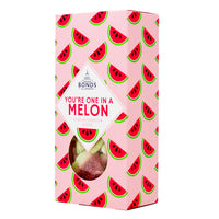 Bonds Gift Box You're One in a Melon (UK) - 160g - Bonds You're One in a Melon Gift Box - Juicy Valentine's Day Treats - Romantic Candy Ensemble - Love-themed Sweet Delights - Sweetheart's Candy Gift - Bonds Candy UK - Gourmet Watermelon-inspired Candies - Unique Valentine's Day Sweets - Heartfelt Candy Collection - Bonds Sweet Moments Box - British Candy - UK Candy