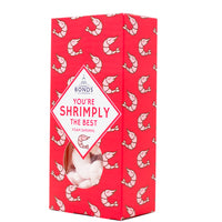 Bonds Gift Box You're Shrimply the Best (UK) - 140g - Bonds You're Shrimply the Best Gift Box - British Candy for Valentine's Day - Strawberry Gummies UK - Romantic Candy Medley - Love-themed Candy Collection - Bonds Candy UK - Unique Valentine's Day Sweets - Ocean-inspired Valentine's Day Candy - Shrimp-shaped Gummies - Sweet Moments Box - UK Candy - British Candy 