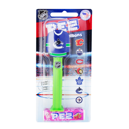 Pez NHL Jersey Canucks - PEZ - PEZ Candy - PEZ Dispenser - NHL Candy - NHL Jersey - PEZ Dispensers - Candy PEZ Dispensers - PEZ Candy Dispenser - PEZ Dispenser Canada