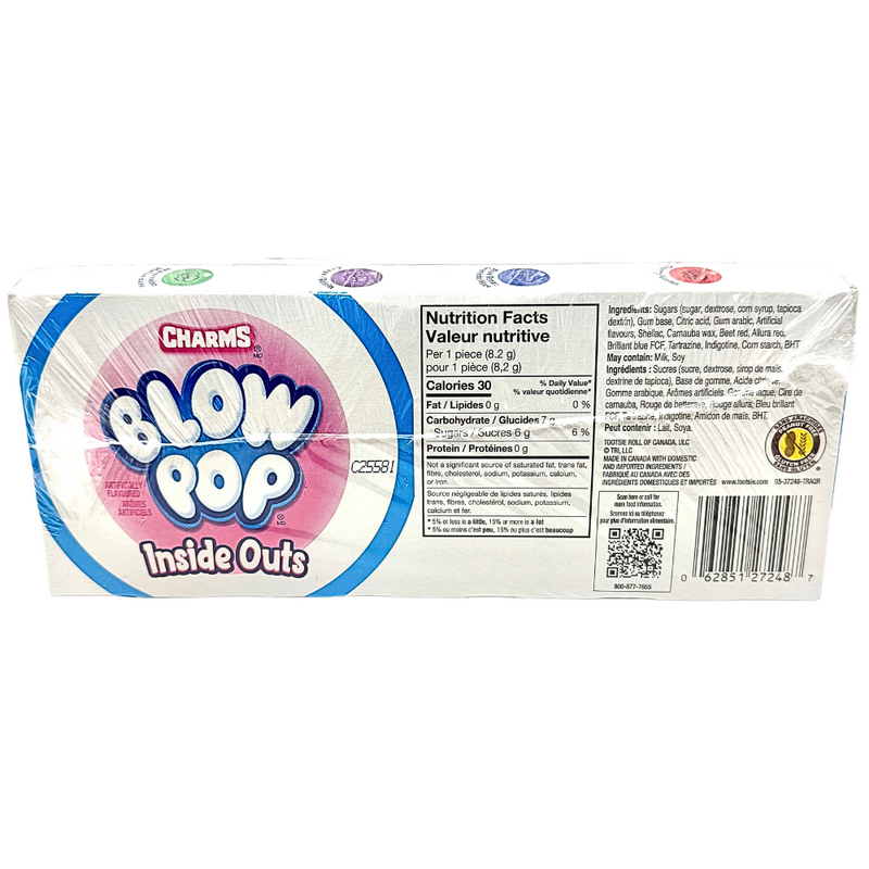 Charms Blow Pop Inside Out Tube - 65g