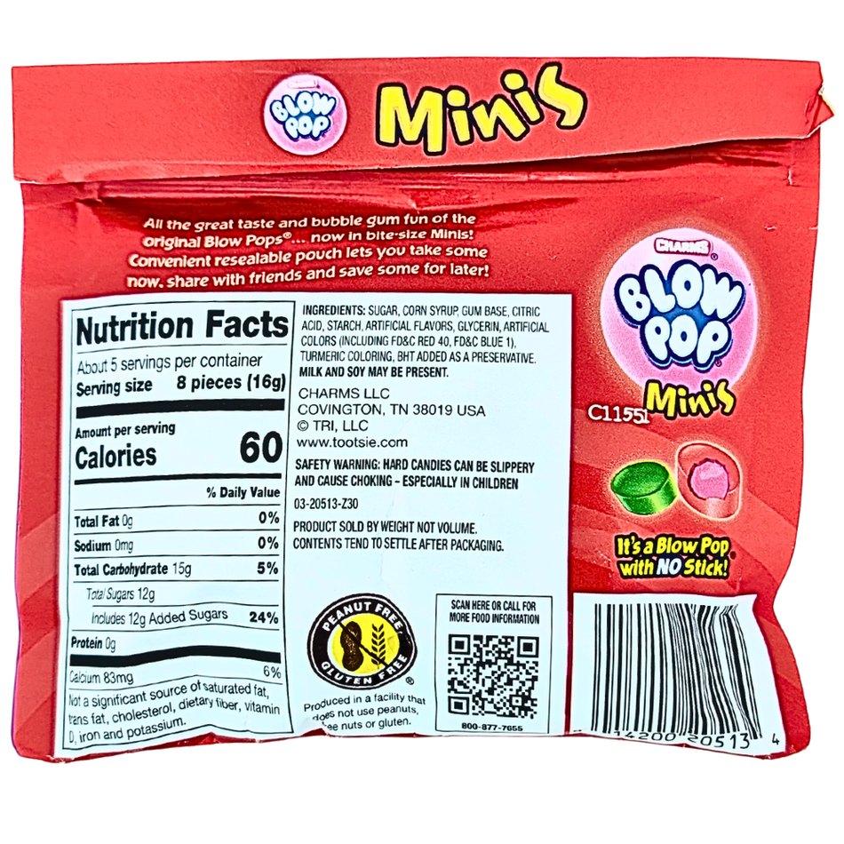Charms Blow Pop Minis Pouch - 85g