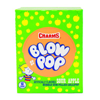 Charms Blow Pop Sour Apple - 48 Lollipops