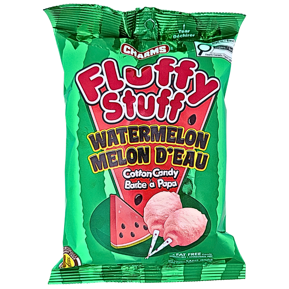 Charms Fluffy Stuff Watermelon Cotton Candy - 60g