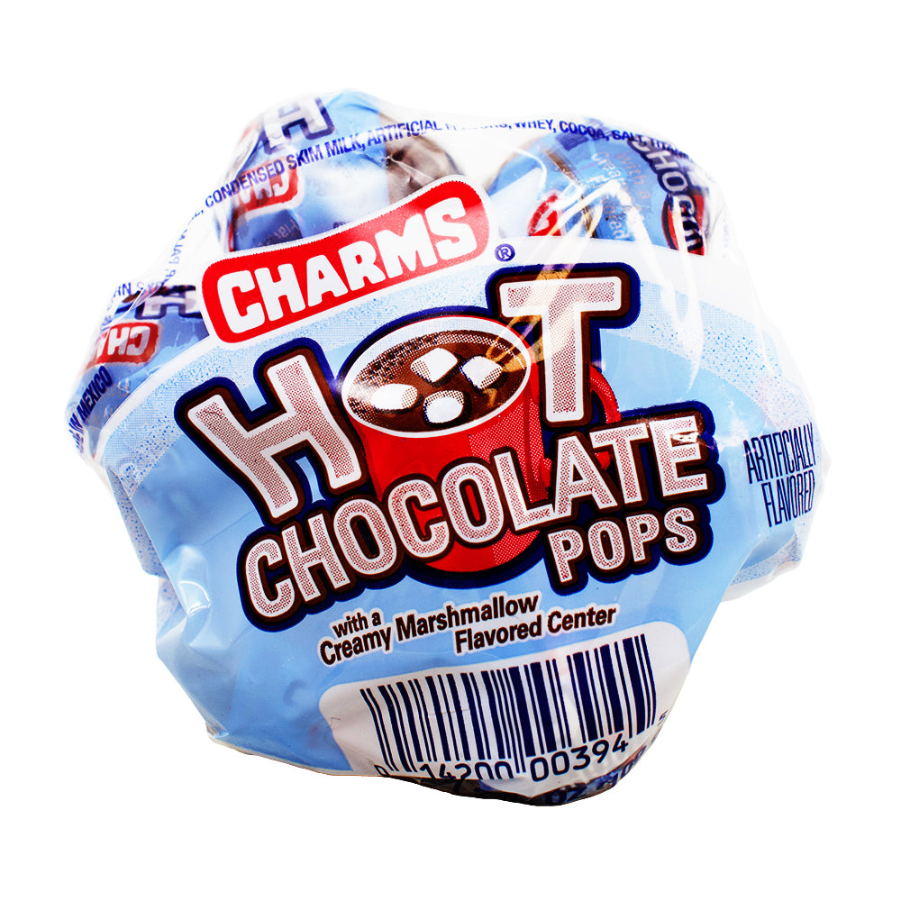 Charms Hot Chocolate Pops - 3.85oz - Charms Hot Chocolate Pops - Holiday Lollipops - Festive Candy Treats - Winter Chocolate Sweets - Christmas Flavour Experience - Cozy Marshmallow Licks