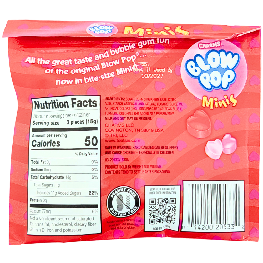 Charms Valentine Blow Pop Minis - 3oz