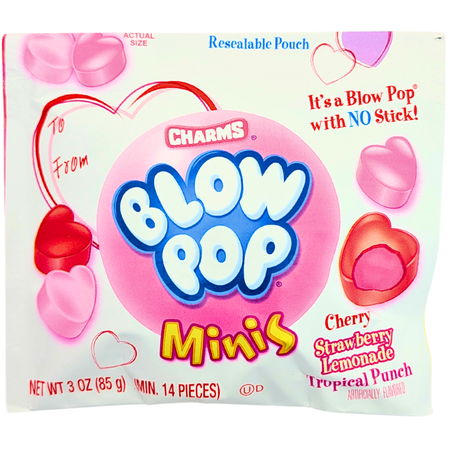 Charms Valentine Blow Pop Minis - 3oz