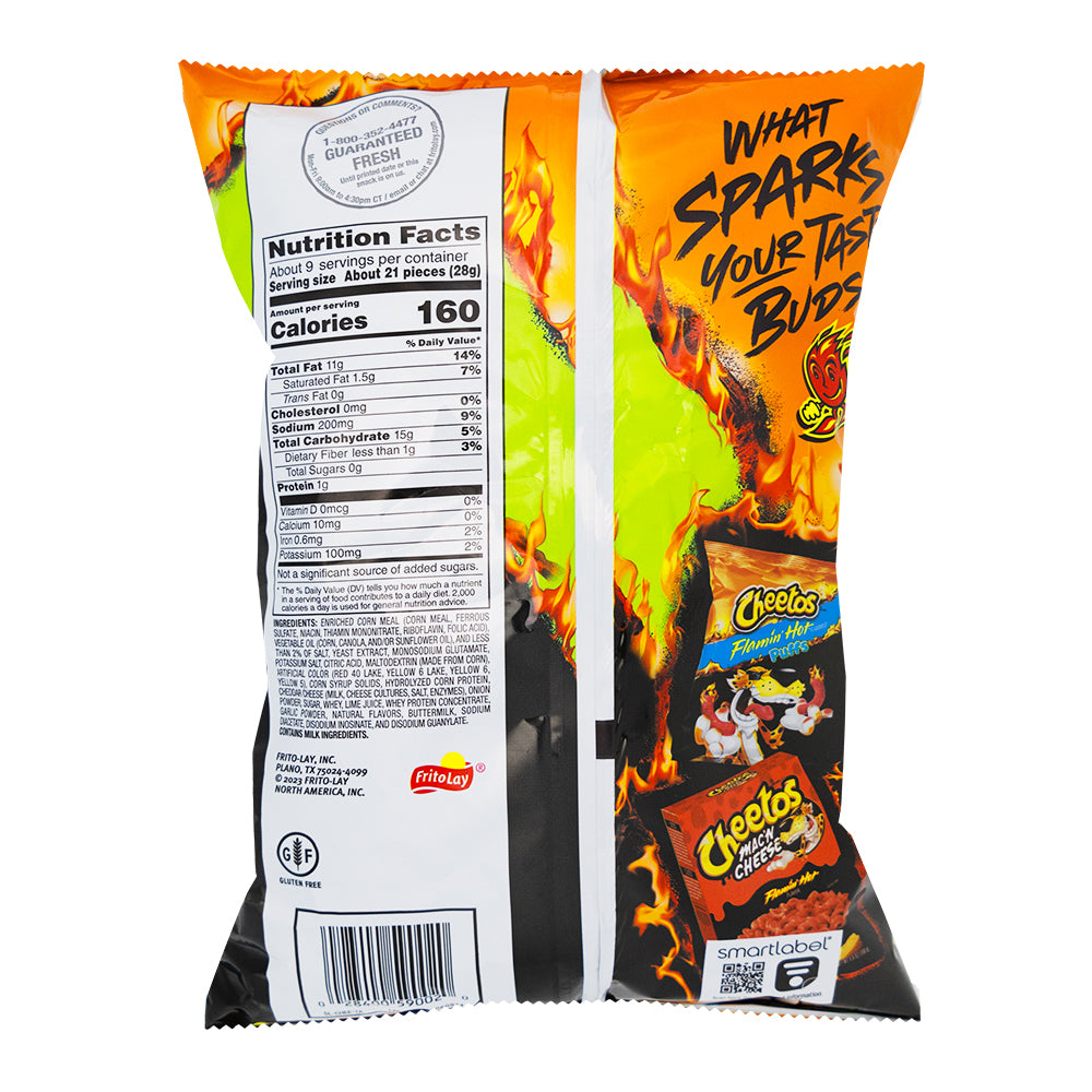 Cheetos Flamin' Hot Limon Crunchy  Nutrition Facts Ingredients