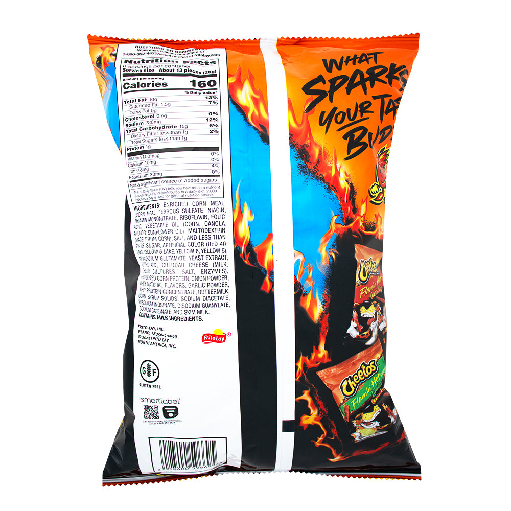 Cheetos Flamin' Hot Puffs - 226.8g  Nutrition Facts Ingredients