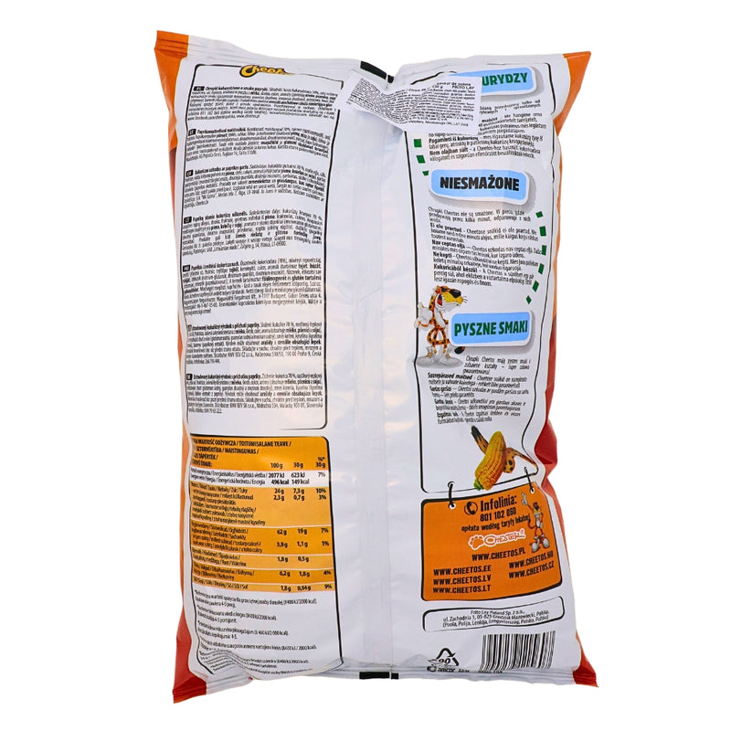 Cheetos Paprika - 130g Nutrition Facts Ingredients