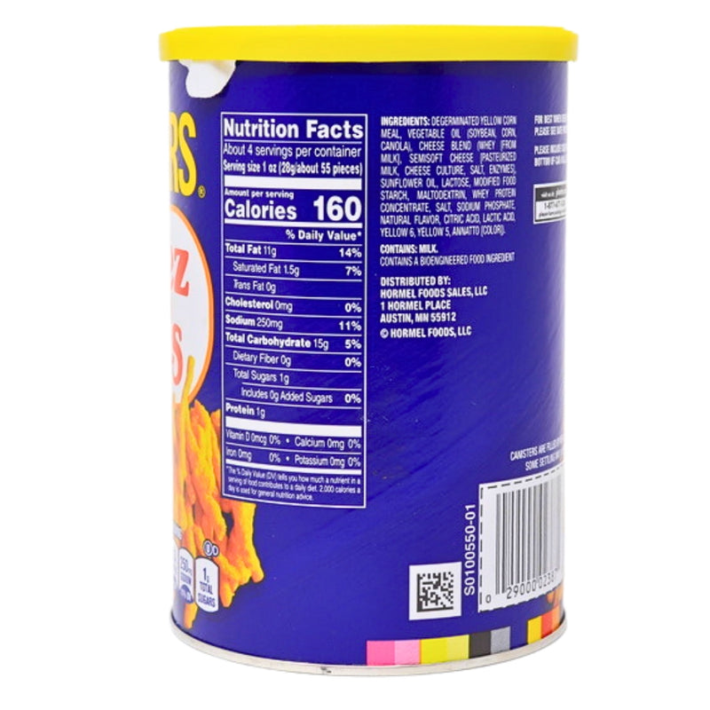 Planters Cheese Curls - 2.75oz Nutrition Facts Ingredients - Planters Cheese Curls - Cheesy Bliss - Snack Adventure - Cheddar Magic - Irresistibly Cheesy - Crunchy Fiesta - Cheese Dreams - Bold Flavour - Cheesy Delight - Crunchy Tribute - Cheese Snack