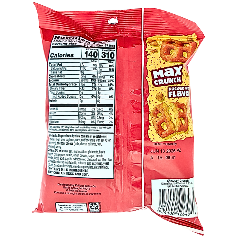 Cheez-It Crunch Kick'n Nacho Cheese - 2.25oz