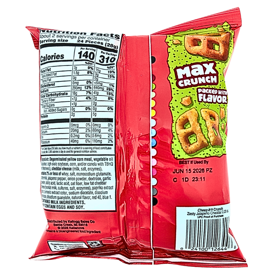 Cheez-It Crunch Zesty Jalapeno Cheddar - 2.25oz