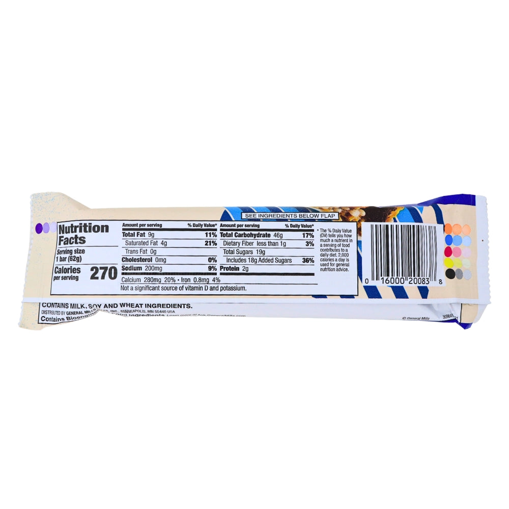 Chex Mix Cookies and Cream Bar - 2.2oz Nutrition Facts Ingredients