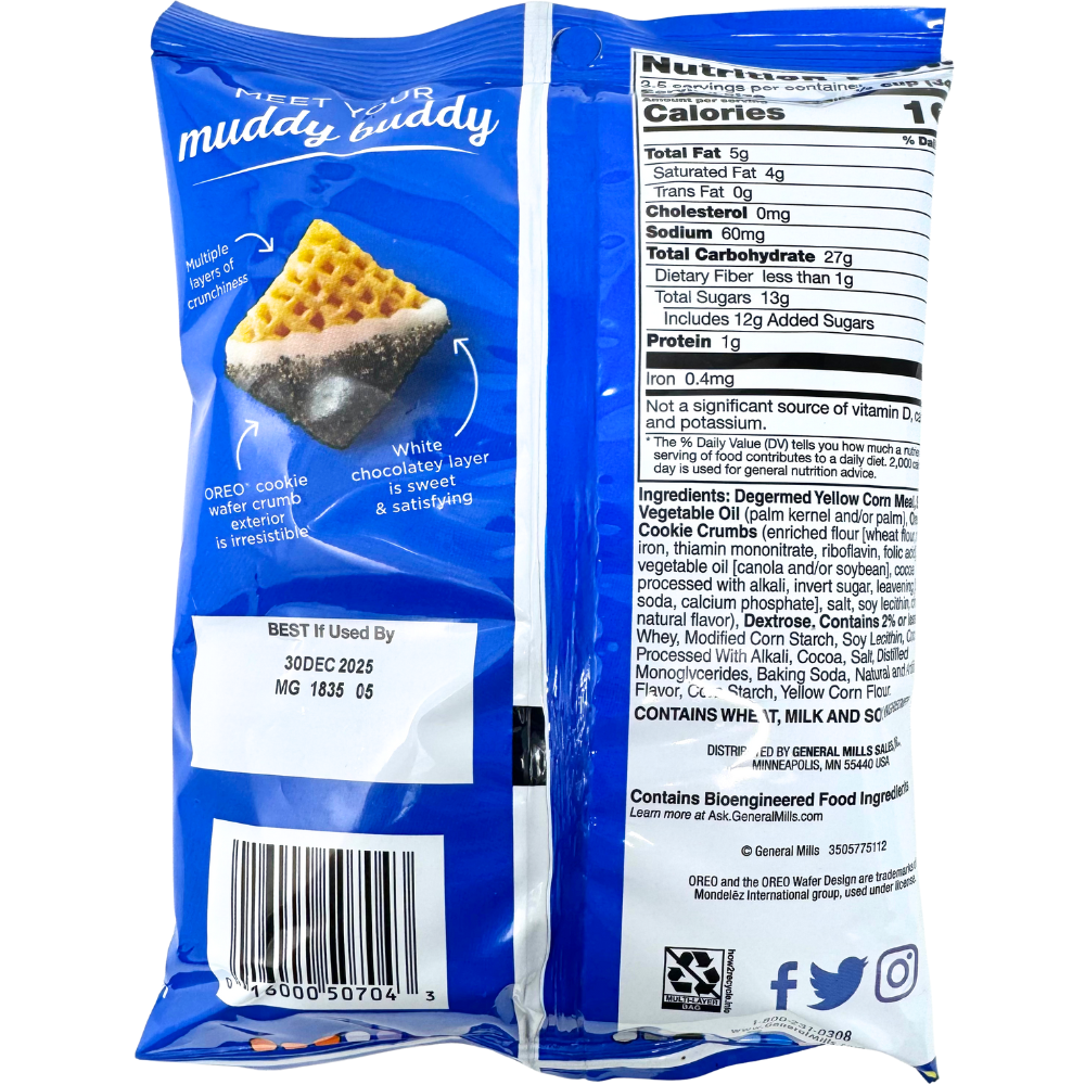 Chex Mix Muddy Buddies Cookies & Cream - 4.25oz