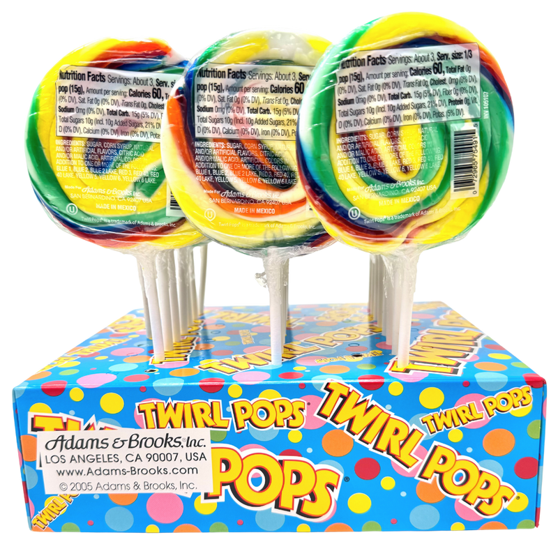 Christmas Adams & Brooks Christmas Twirl Pops - 1.50 oz.