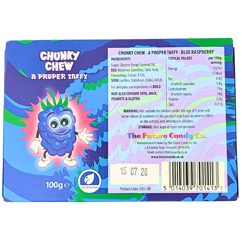 Chunky Chew Blue Raspberry (UK) - 100g