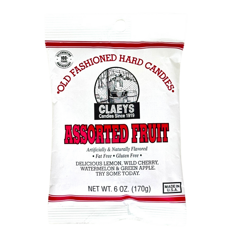 Claeys Assorted Fruit Old Fashioned Hard Candies - 6OZ