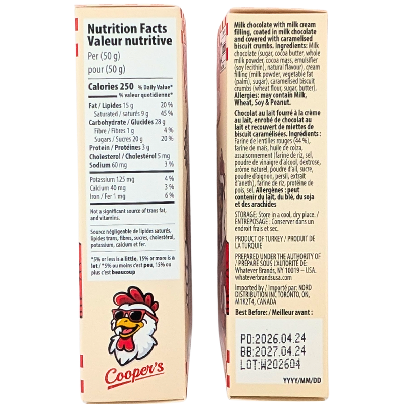 Cooper's Crunchy Drumsticks Chocolate - 50g