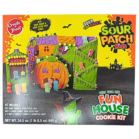 Create-A-Treat Sour Patch Kids Fun House Cookie Kit - 24.5oz