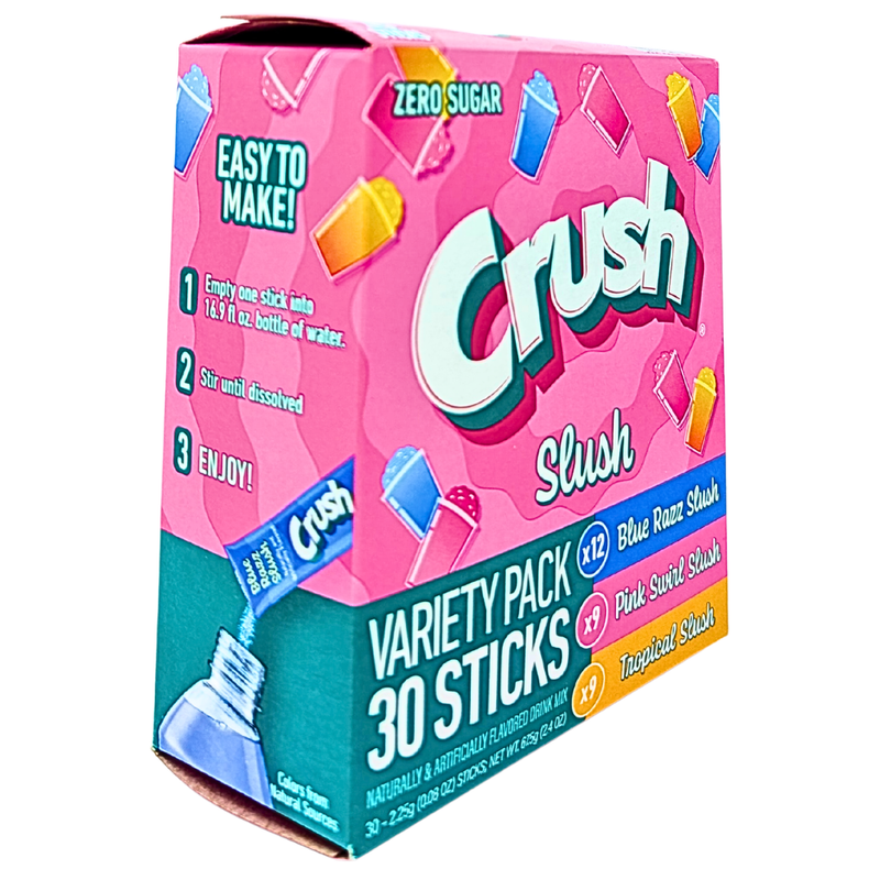 Crush Sugar Free Singles To Go Variety Pack - 30 Pack