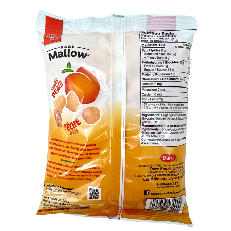 Dare Real Mallow Peach Marshmallows - 150g