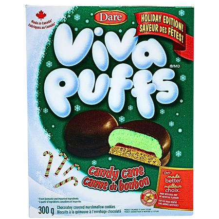 Dare Viva Puffs Candy Cane Cookies - 300g