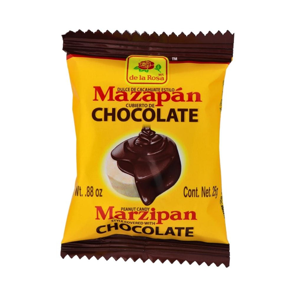De La Rosa Marzipan Chocolate Covered Peanut Candy - 25g
