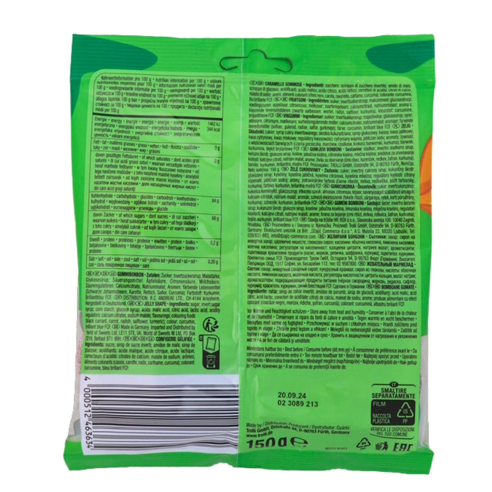 Trolli Dino Rex - 150g (Germany) Nutrition Facts Ingredients - chewy candy - Trolli Candy