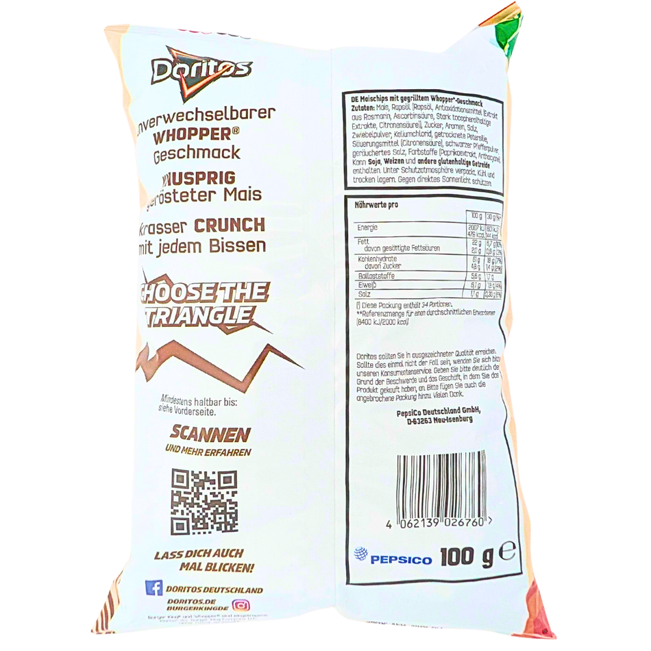 Doritos Burger King Flame Grilled Whopper (UK) - 100g