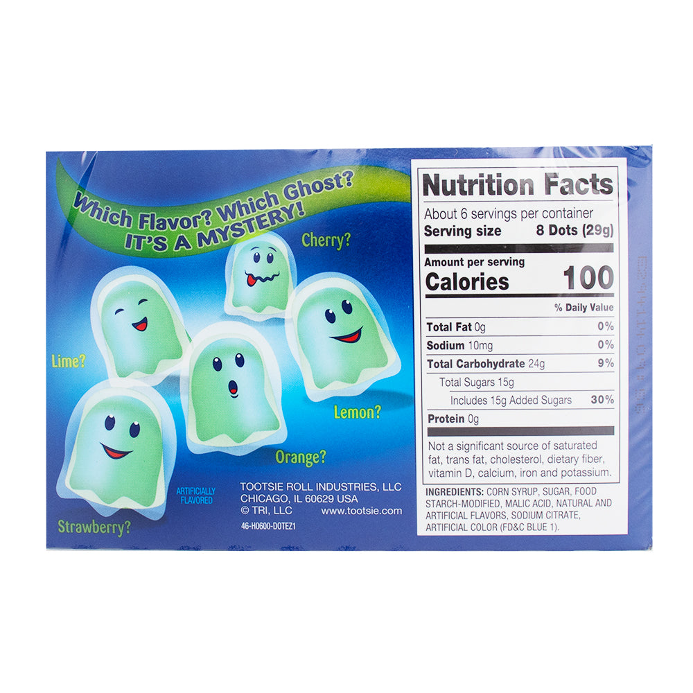 Dots Ghost - 6oz  Nutrition Facts Ingredients