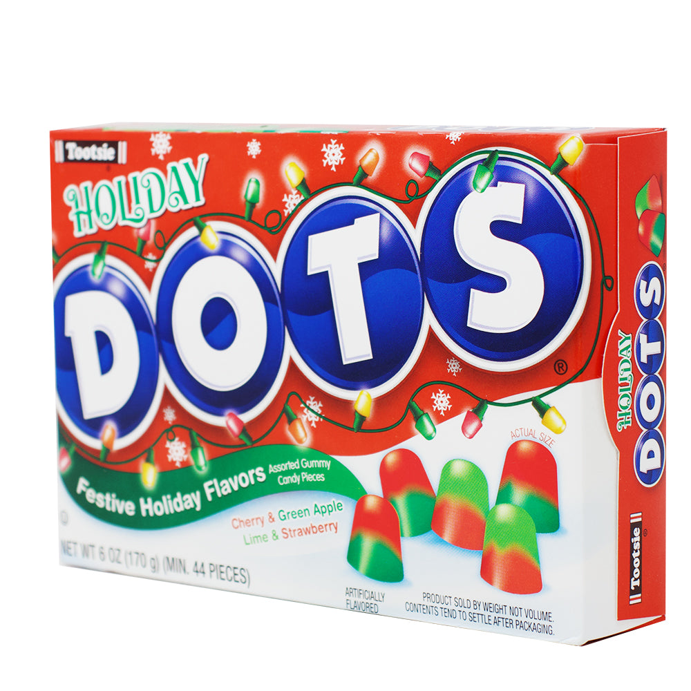 Dots Christmas Theatre Pack - 6oz - Dots Theatre Pack - Holiday Candy Treats - Festive Fruit Chews - Christmas Flavour Explosion - Stocking Stuffer Sweets - Seasonal Candy Delights - Dots Candy - Christmas Candy - Christmas Treats