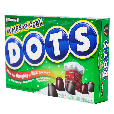 Dots Lumps of Coal - 6oz  Gummy Candy - Christmas Candy - Stocking Stuffer