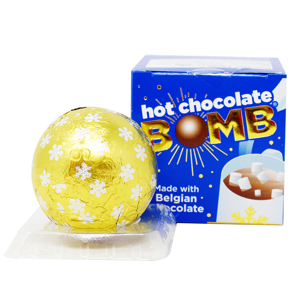 Christmas Hot Chocolate Bomb - 1.6oz. - Hot Chocolate Bomb - Winter Cocoa Delight - Holiday Drink Treat - Festive Chocolate Experience - Christmas Hot Chocolate - Cozy Winter Sipping - Marshmallow-filled Hot Cocoa - Chocolate Bomb Gift - Hot Chocolate