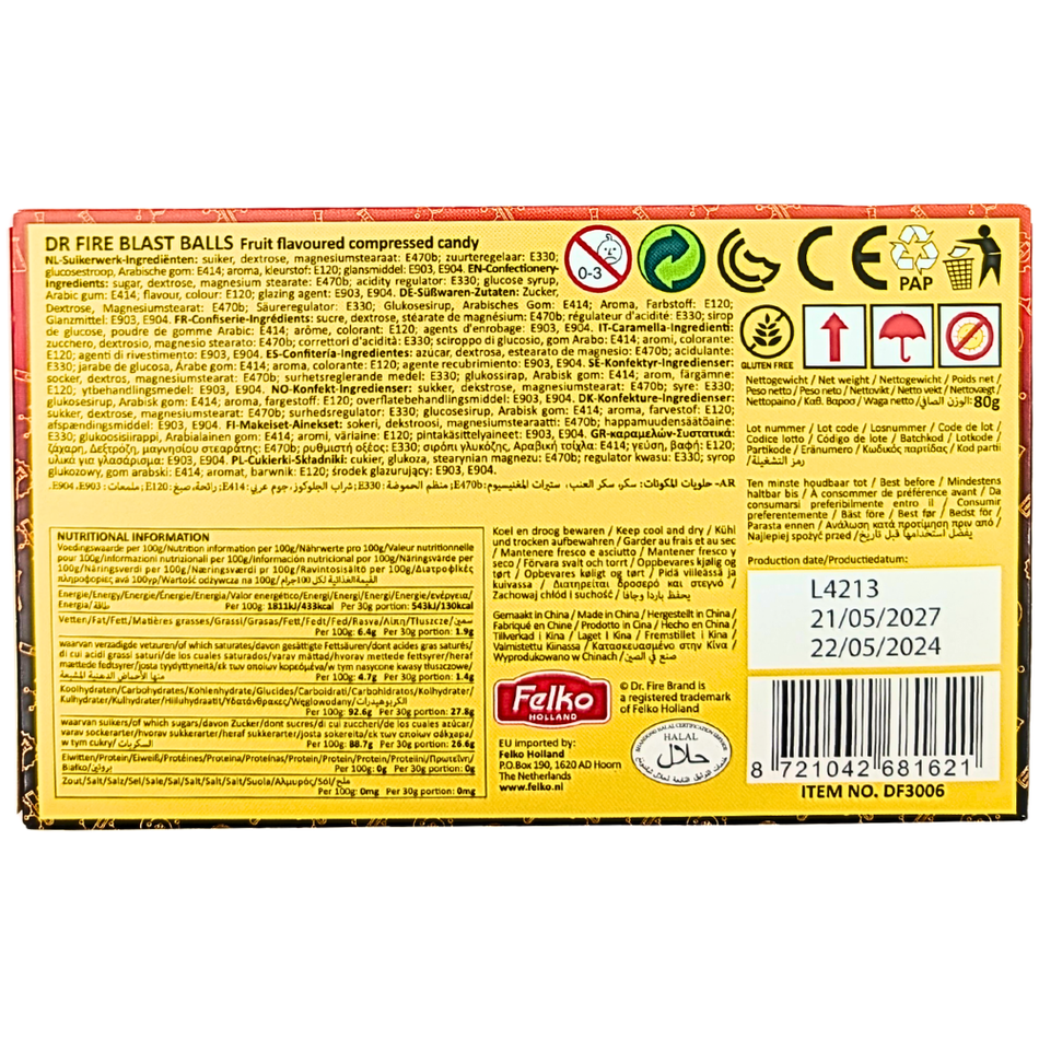 Dr. Fire Blast Balls Theatre Box - 80g