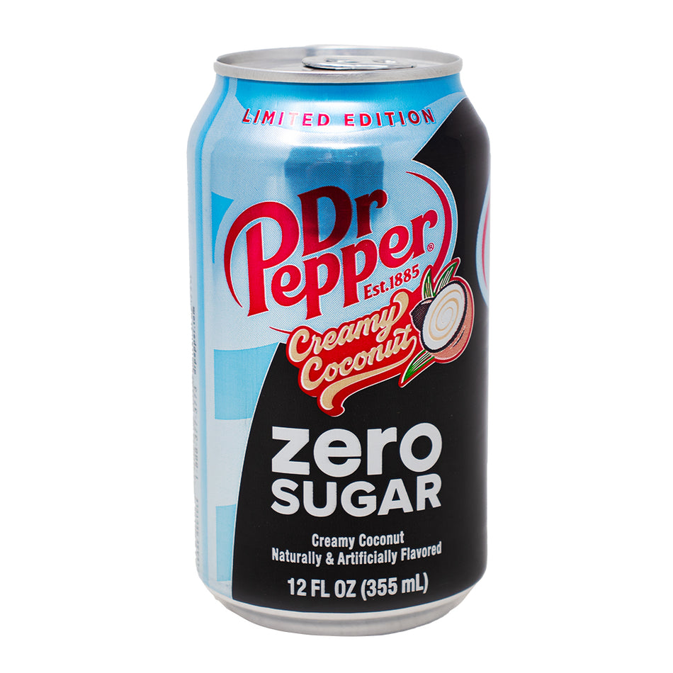 Dr Pepper Zero Sugar Creamy Coconut Limited Edition - 355mL
