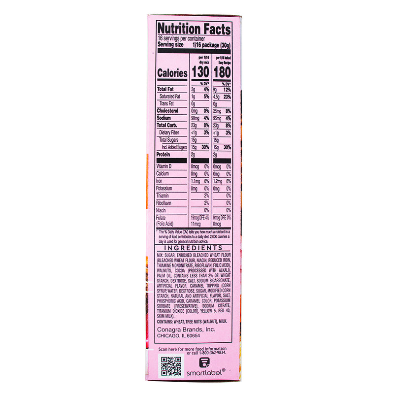 Dolly Parton Turtle Caramel Brownie Mix - 16.7oz Nutrition Facts Ingredients - Dolly Parton - Dolly Parton Cake - Duncan Hines - Dolly Parton Turtle Caramel Brownie Mix - Dolly Parton Brownie
