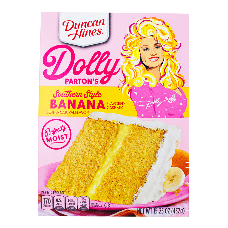 Doly Parton Banana Cake Mix - 15.25oz - Dolly Parton - Dolly Parton Cake - Duncan Hines - Dolly Parton Banana Cake