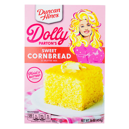 Dolly Parton Southern Sweet Cornbread Mix - 16oz - Dolly Parton - Dolly Parton Cake - Duncan Hines - Dolly Parton Southern Sweet Cornbread Mix - Dolly Parton Southern Sweet Cornbread - Dolly Parton Brownie - Cornbread - Cornbread Recipe