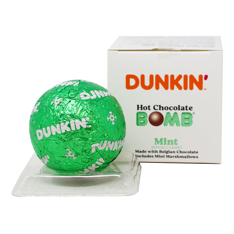 Dunkin' Mint Hot Chocolate Bomb - 1.6oz- Dunkin' Mint Hot Chocolate Bomb - Holiday Drink Delights - Minty Hot Cocoa Experience - Festive Chocolate Treat - Winter Beverage Magic - Marshmallow Explosion - Hot Chocolate Gift Idea - Seasonal Cocoa Bomb - Christmas Mug Surprise - Limited Edition Dunkin' Treat - Christmas Candy - Christmas Treats