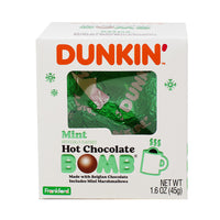 Dunkin' Mint Hot Chocolate Bomb - 1.6oz - Dunkin' Mint Hot Chocolate Bomb - Holiday Drink Delights - Minty Hot Cocoa Experience - Festive Chocolate Treat - Winter Beverage Magic - Marshmallow Explosion - Hot Chocolate Gift Idea - Seasonal Cocoa Bomb - Christmas Mug Surprise - Limited Edition Dunkin' Treat - Christmas Candy - Christmas Treats